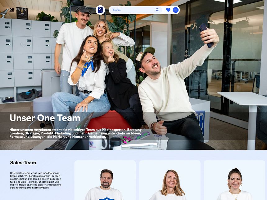 Website 20 Minuten: Advertising-Team