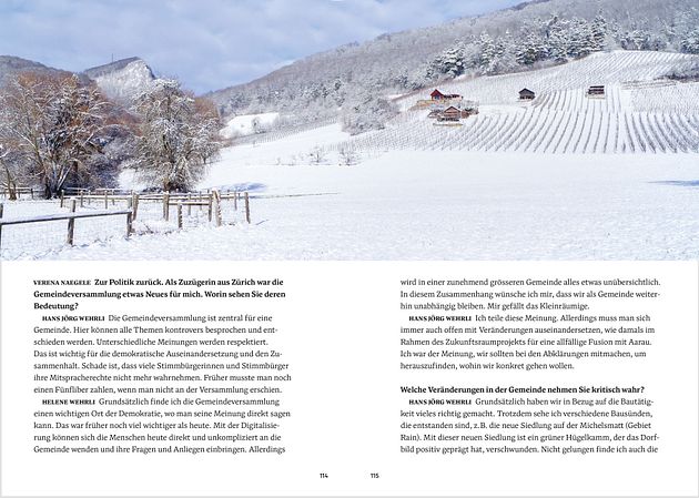 Küttigen erzählt: Weinberge im Schnee